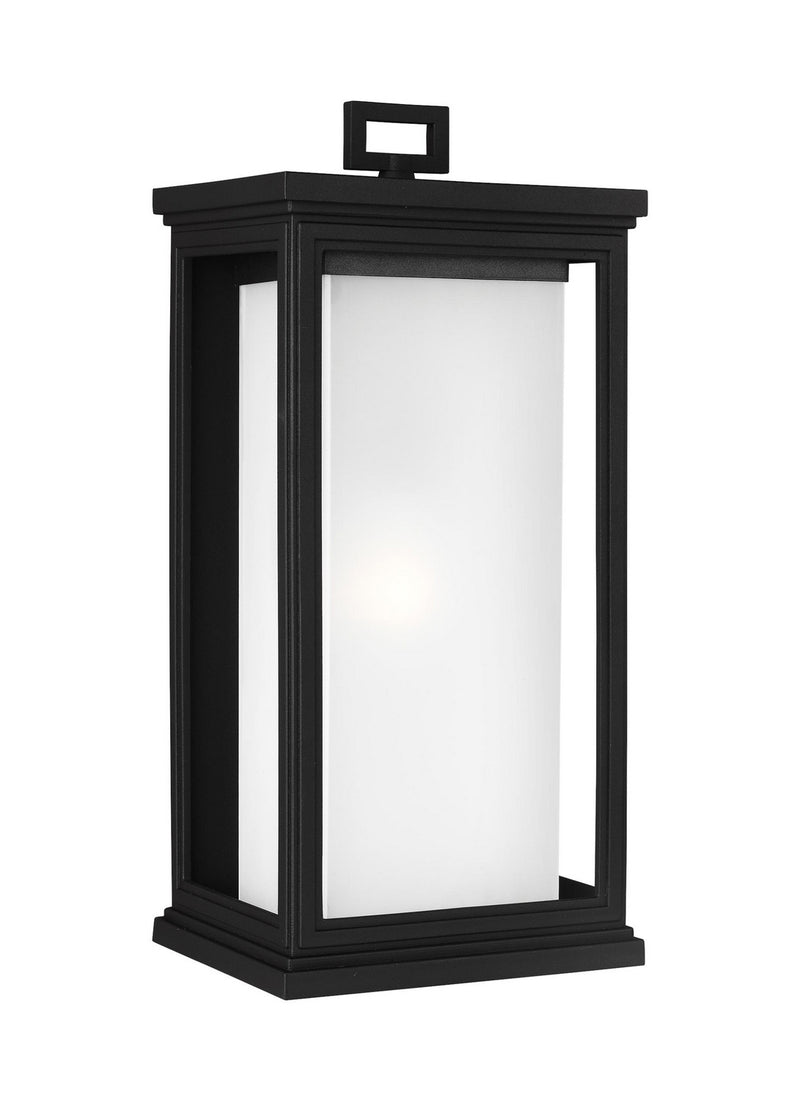 Generation Lighting. - OL12902TXB - One Light Outdoor Wall Lantern - Roscoe - Textured Black