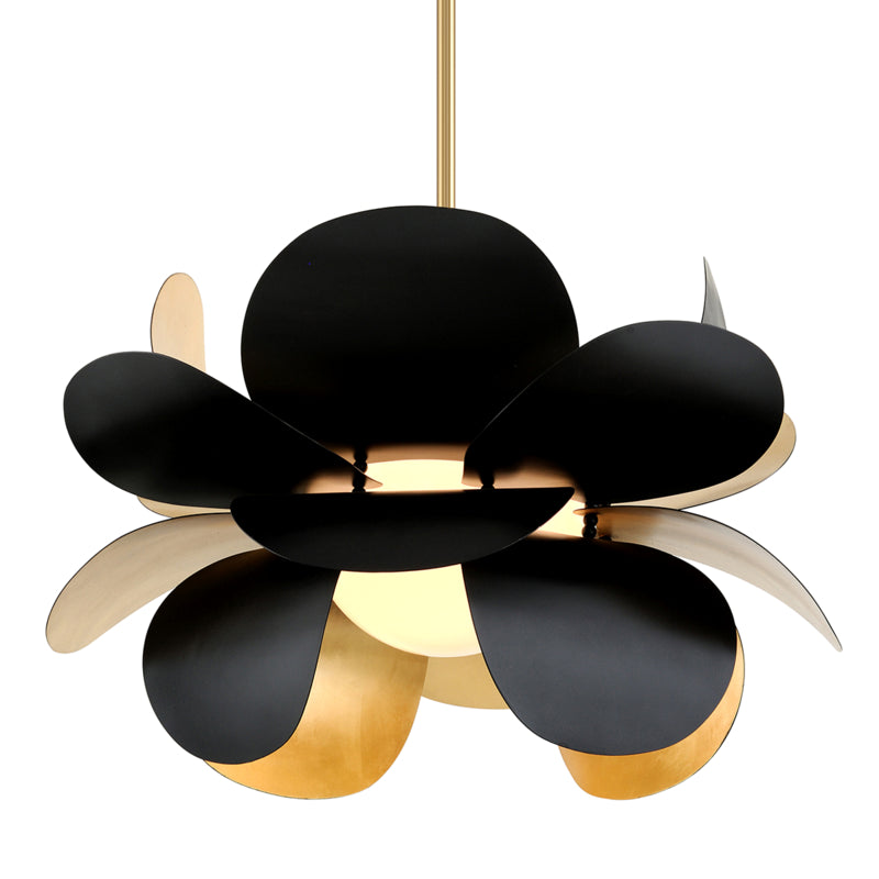 Corbett Lighting - 308-43 - One Light Pendant - Ginger - Gold Leaf/Black