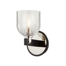 Troy Lighting - B7711 - One Light Vanity - Munich - Carbide Blk & Pol Nickel