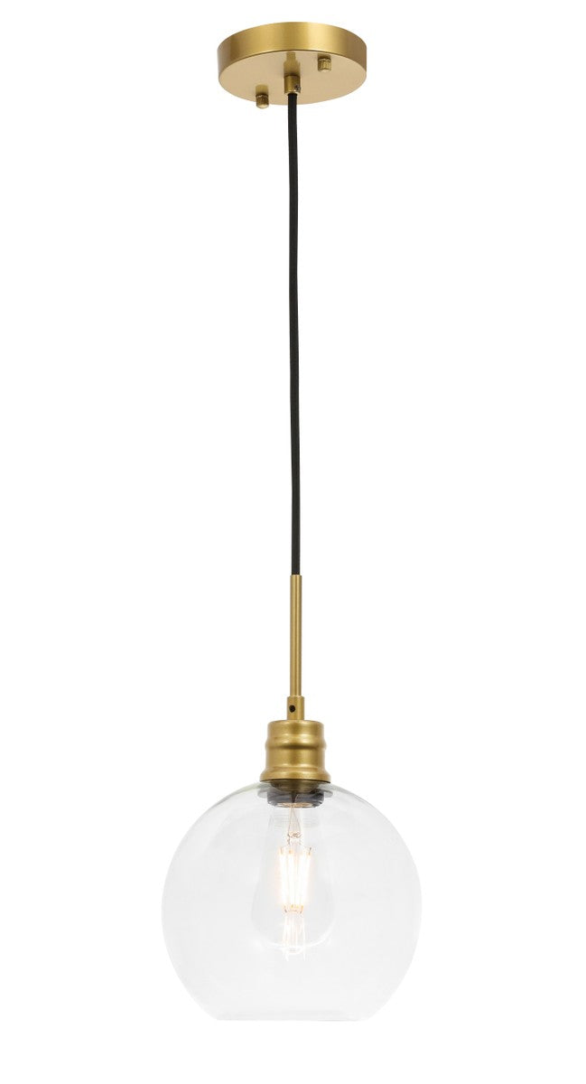 Elegant Lighting - LD6206BR - One Light Pendant - Emett - Brass