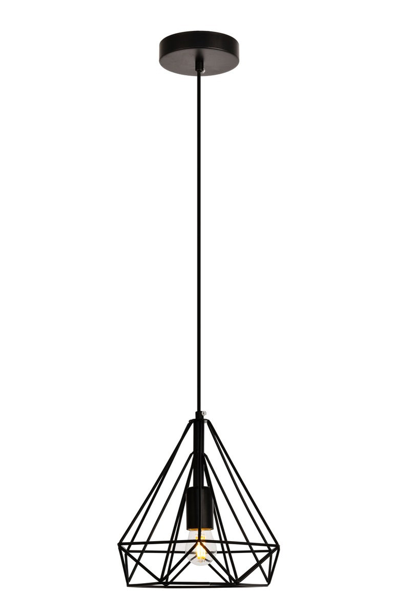 Elegant Lighting - LDPD2089 - One Light Pendant - Jago - Black