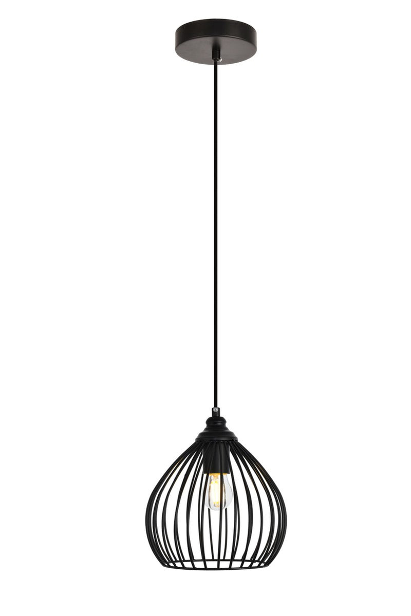 Elegant Lighting - LDPD2093 - One Light Pendant - Sayer - Black