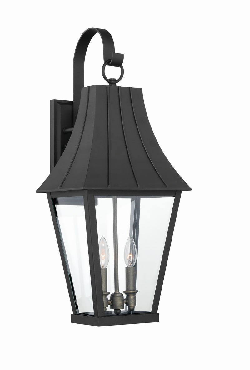 Minka-Lavery - 72782-66G - Two Light Outdoor Lantern - Chateau Grande - Coal W/Gold