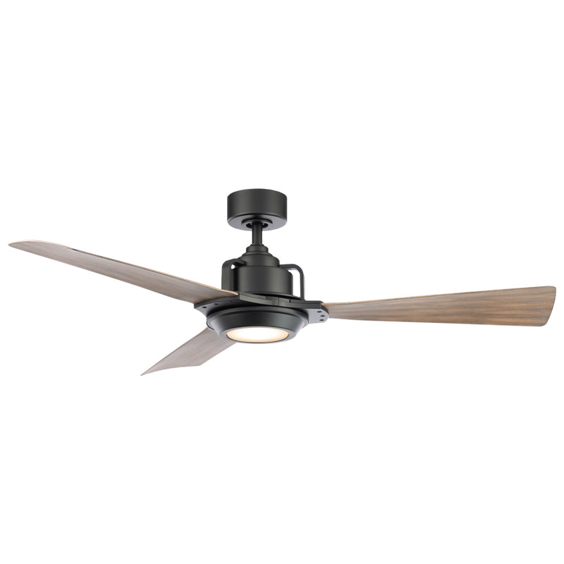 Modern Forms Fans - FR-W1817-56L27MBBW - 56"Ceiling Fan - Osprey - Matte Black/Barn Wood