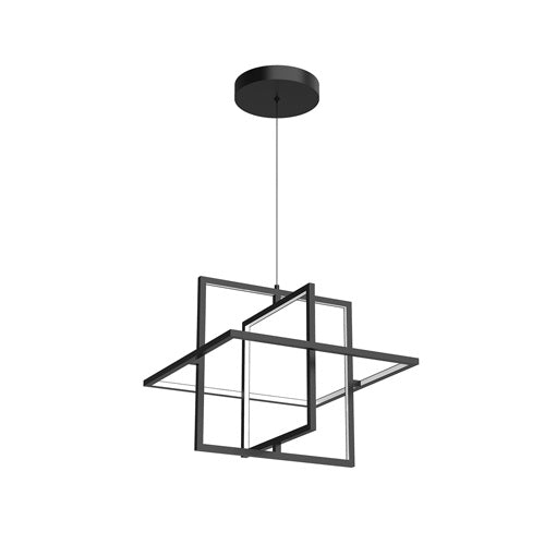 Kuzco Lighting - PD16320-BK - LED Pendant - Mondrian - Black|Brushed Nickel