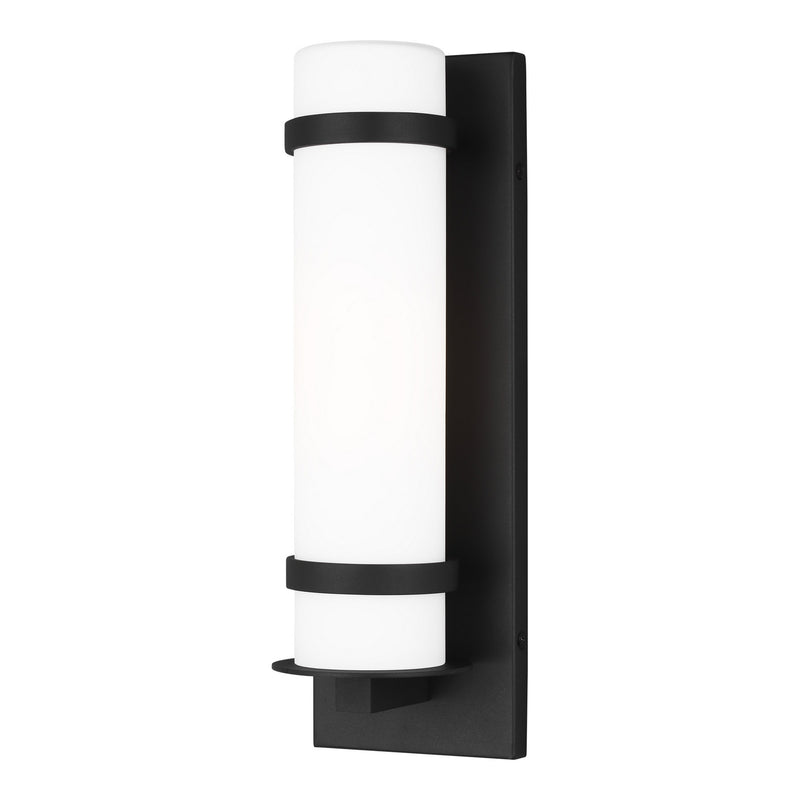 Generation Lighting. - 8518301-12 - One Light Outdoor Wall Lantern - Alban - Black