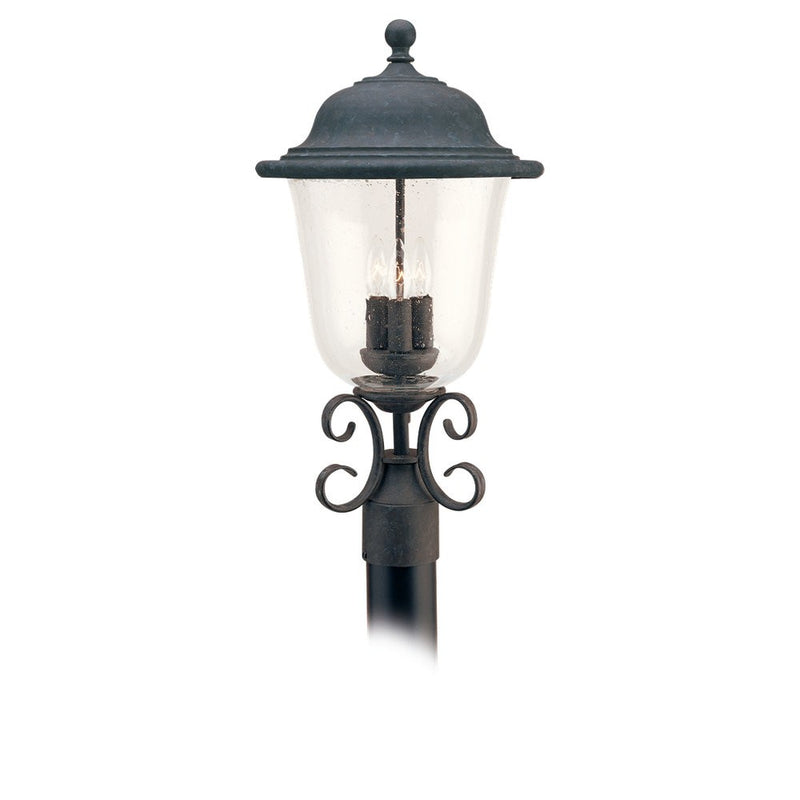 Generation Lighting. - 8259-46 - Three Light Outdoor Post Lantern - Trafalgar - Oxidized Bronze
