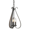 Hubbardton Forge - 101473-SKT-20 - Three Light Chandelier - Sweeping Taper - Natural Iron