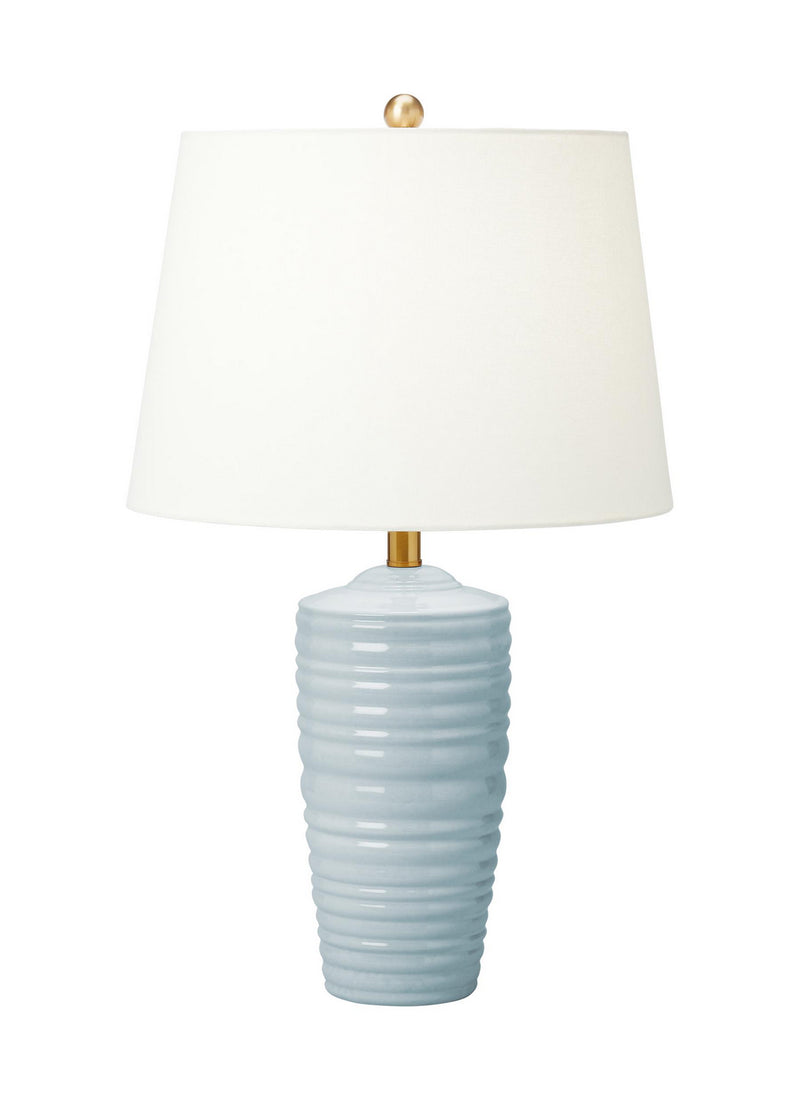 One Light Table Lamp<br /><span style="color:#4AB0CE;">Entrega: 2-3 semanas en USA</span><br /><span style="color:#4AB0CE;font-size:60%;">PREGUNTE POR ENTREGA EN PANAMA</span><br />Collection: Waveland<br />Finish: Frosted Anglia