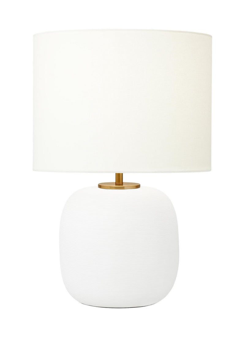 One Light Table Lamp<br /><span style="color:#4AB0CE;">Entrega: 4-10 dias en USA</span><br /><span style="color:#4AB0CE;font-size:60%;">PREGUNTE POR ENTREGA EN PANAMA</span><br />Collection: Fanny<br />Finish: Matte White Ceramic