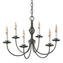 Hubbardton Forge - 108060-SKT-20 - Six Light Chandelier - Twist Basket - Natural Iron