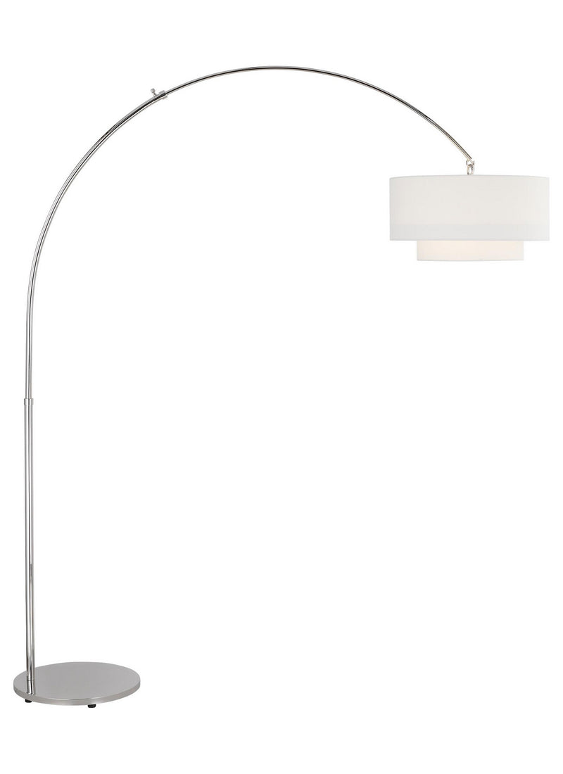 One Light Floor Lamp<br /><span style="color:#4AB0CE;">Entrega: 4-10 dias en USA</span><br /><span style="color:#4AB0CE;font-size:60%;">PREGUNTE POR ENTREGA EN PANAMA</span><br />Collection: Sawyer<br />Finish: Polished Nickel