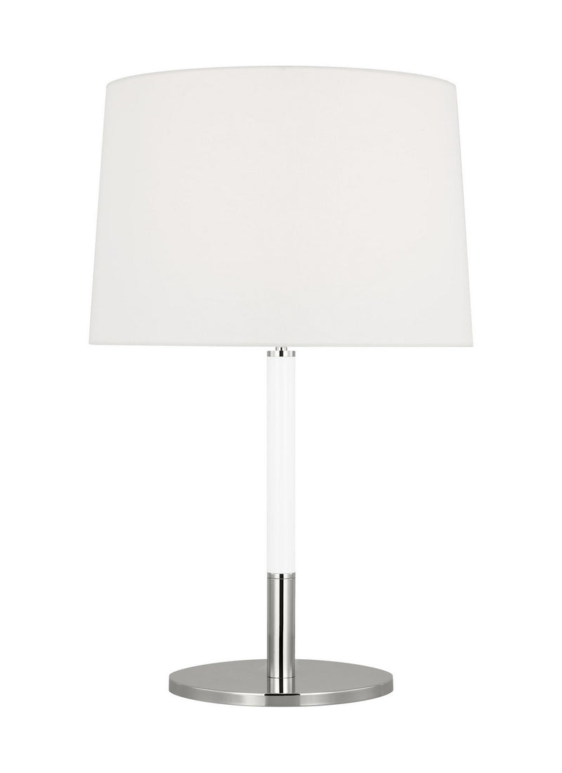 One Light Table Lamp<br /><span style="color:#4AB0CE;">Entrega: 4-10 dias en USA</span><br /><span style="color:#4AB0CE;font-size:60%;">PREGUNTE POR ENTREGA EN PANAMA</span><br />Collection: Monroe<br />Finish: Polished Nickel