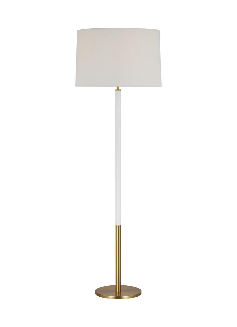 One Light Floor Lamp<br /><span style="color:#4AB0CE;">Entrega: 4-10 dias en USA</span><br /><span style="color:#4AB0CE;font-size:60%;">PREGUNTE POR ENTREGA EN PANAMA</span><br />Collection: Monroe<br />Finish: Burnished Brass