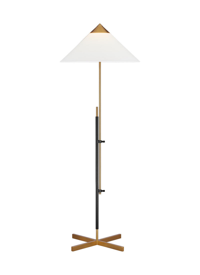 One Light Floor Lamp<br /><span style="color:#4AB0CE;">Entrega: 4-10 dias en USA</span><br /><span style="color:#4AB0CE;font-size:60%;">PREGUNTE POR ENTREGA EN PANAMA</span><br />Collection: Franklin<br />Finish: Burnished Brass and Deep Bronze