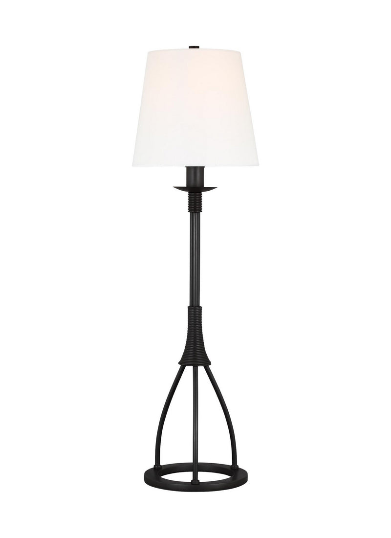 One Light Buffet Lamp<br /><span style="color:#4AB0CE;">Entrega: 4-10 dias en USA</span><br /><span style="color:#4AB0CE;font-size:60%;">PREGUNTE POR ENTREGA EN PANAMA</span><br />Collection: Sullivan<br />Finish: Aged Iron