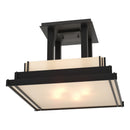 Hubbardton Forge - 123715-SKT-10-BB0416 - Four Light Semi-Flush Mount - Steppe - Black