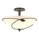 Hubbardton Forge - 126732-SKT-20-GG0052 - Three Light Semi-Flush Mount - Leaf - Natural Iron