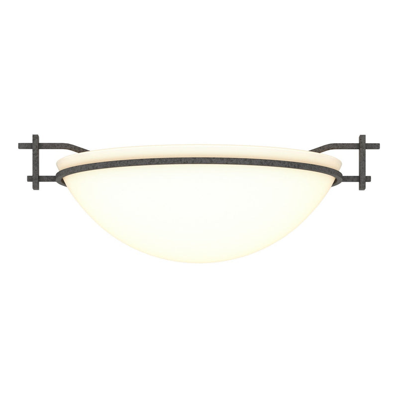 Hubbardton Forge - 124251-SKT-20-GG0045 - One Light Semi-Flush Mount - Moonband - Natural Iron