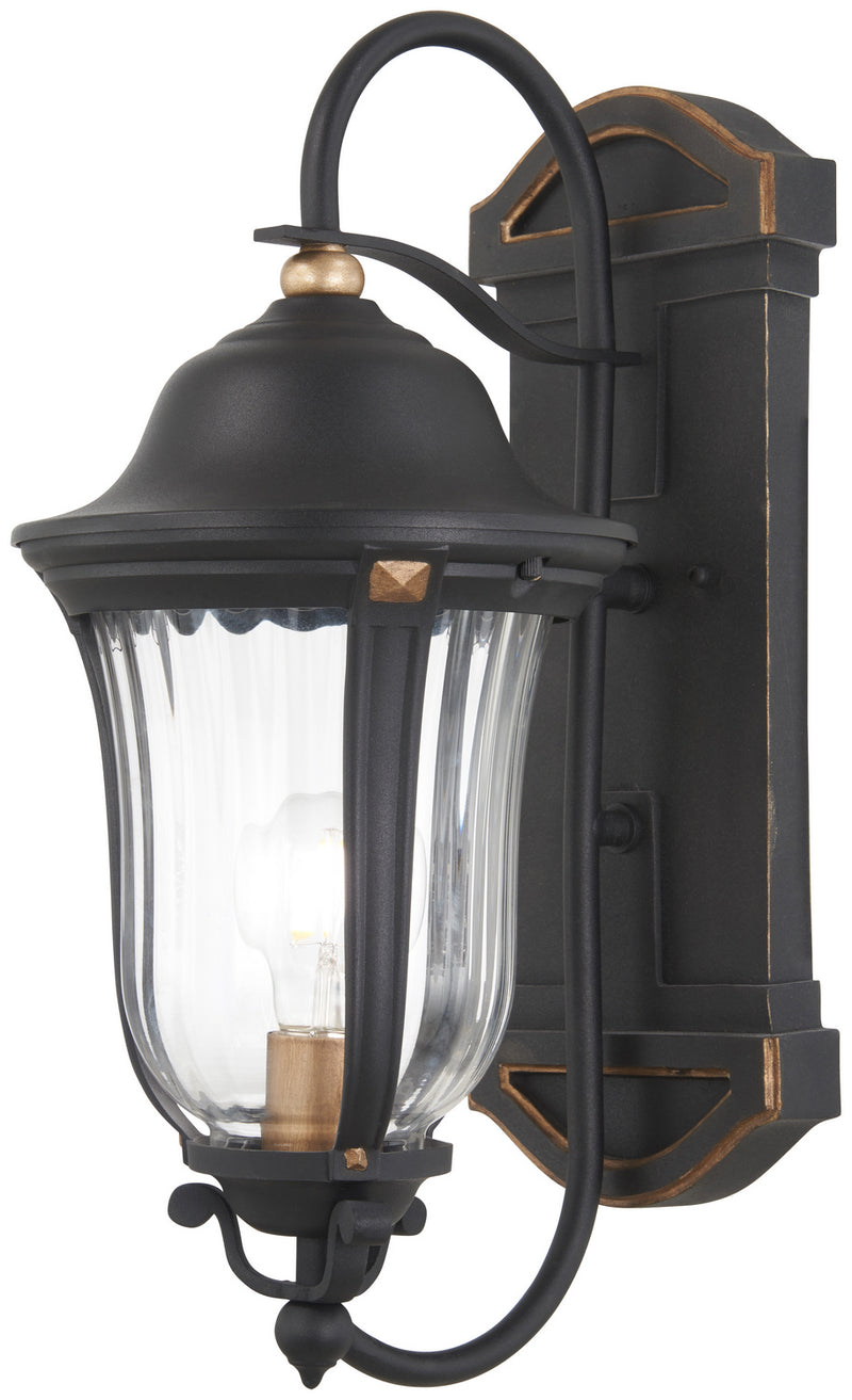 Minka-Lavery - 73231-738 - One Light Outdoor Wall Mount - Peale Street - Sand Coal And Vermeil Gold
