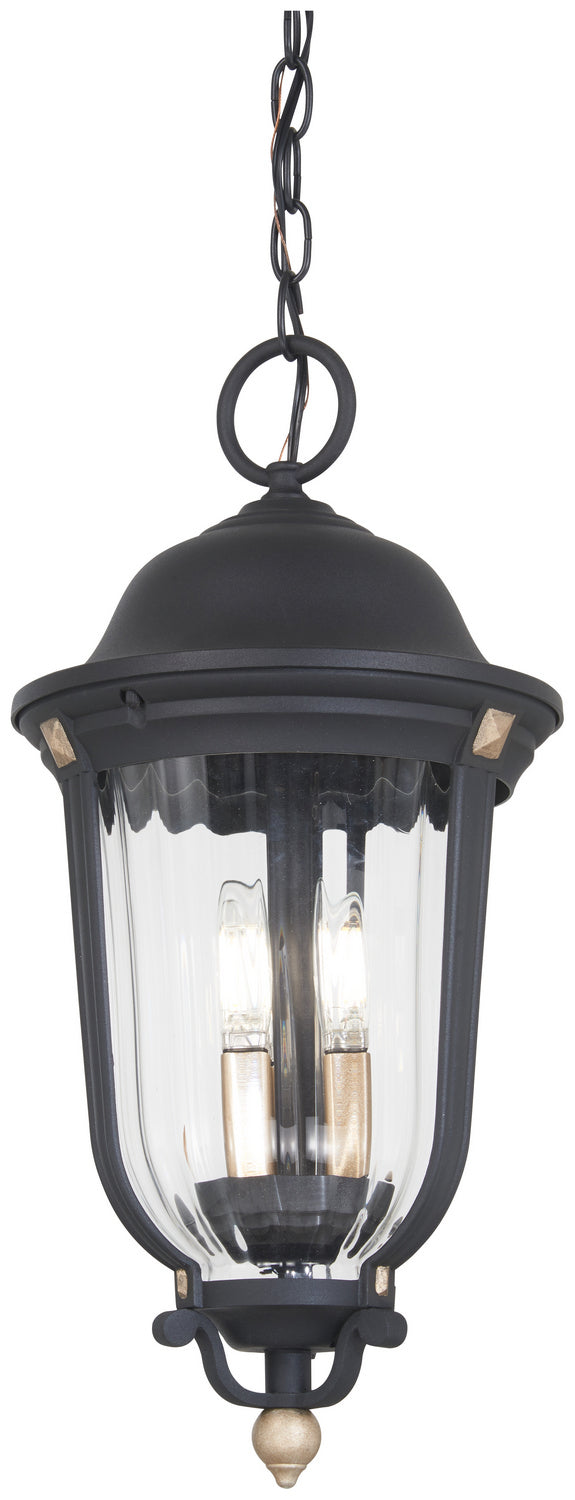 Minka-Lavery - 73236-738 - Three Light Outdoor Chain Hung - Peale Street - Sand Coal And Vermeil Gold