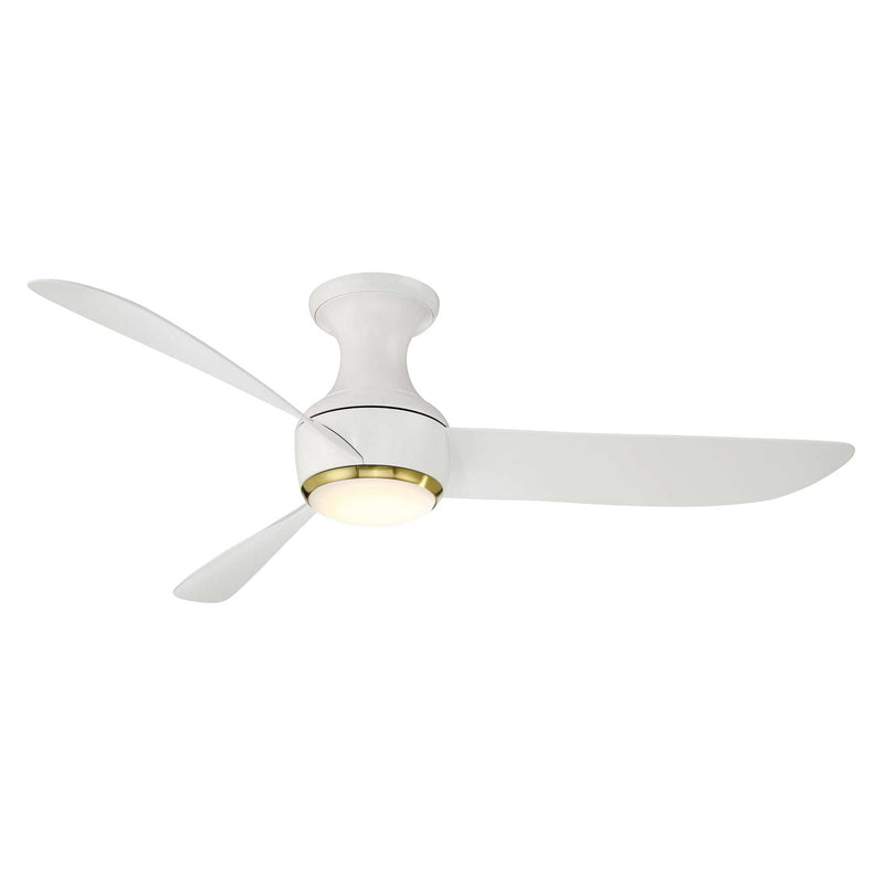 Modern Forms Fans - FH-W2203-52L35SBMW - 52"Ceiling Fan - Corona - Soft Brass/Matte White