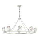 Hubbardton Forge - 105021-SKT-85-CR - Eight Light Chandelier - Gatsby - Sterling