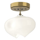 Hubbardton Forge - 121372-SKT-86-86-FD0710 - One Light Semi-Flush Mount - Ume - Modern Brass