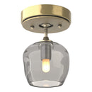 Hubbardton Forge - 121372-SKT-86-86-YL0709 - One Light Semi-Flush Mount - Ume - Modern Brass