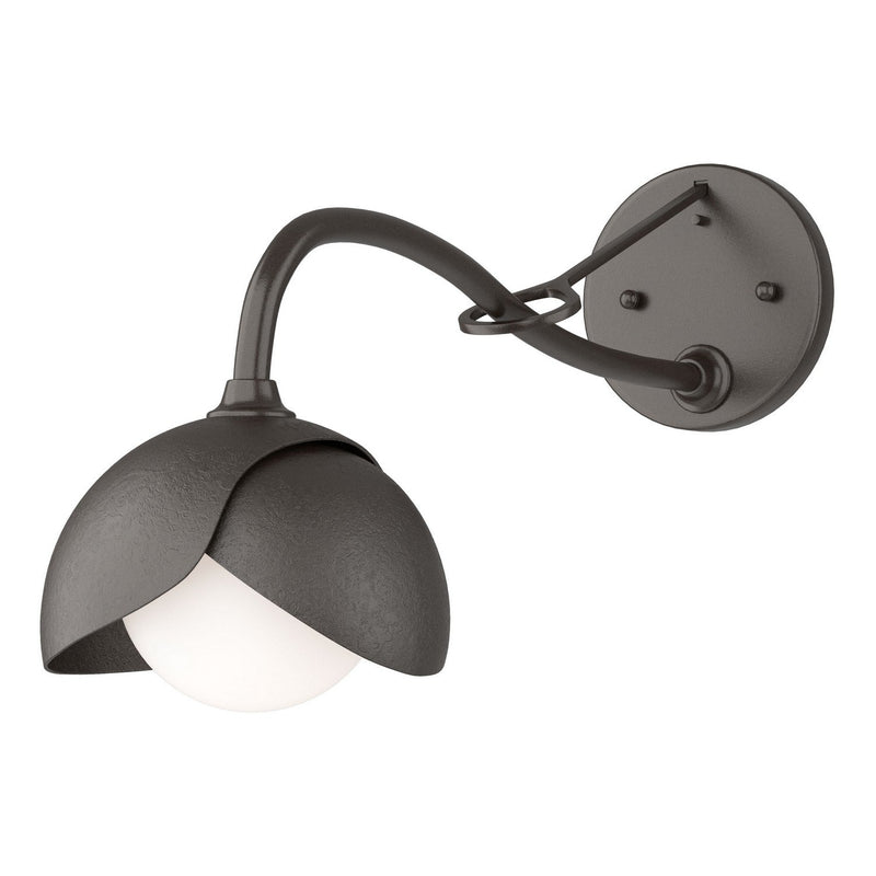 Hubbardton Forge - 201377-SKT-14-14-GG0711 - One Light Wall Sconce - Brooklyn - Oil Rubbed Bronze