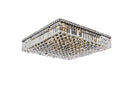 Elegant Lighting - V2032F24BK/RC - 13 Light Flush Mount - Maxime - Black And Clear