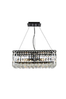 Elegant Lighting - V2034D20BK/RC - Four Light Chandelier - Maxime - Black And Clear
