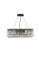 Elegant Lighting - V2034D24BK/RC - Six Light Chandelier - Maxime - Black And Clear