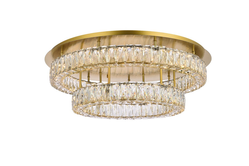 Elegant Lighting - 3503F30L2G - LED Flush Mount - Monroe - Gold