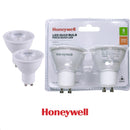 SET DE 2 FOCOS LED DIMEABLES GU10, 5W,4000K, 436LM, 100-130, 50-60HZ  PF>0.4, CRI>80, MARCA HONEYWELL.
