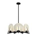 Hubbardton Forge - 131059-SKT-MULT-10-AR - Seven Light Pendant - Callisto - Black