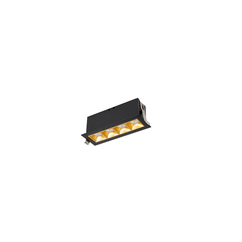 W.A.C. Lighting - R1GDT04-F930-GLBK - LED Downlight Trim - Multi Stealth - Gold/Black