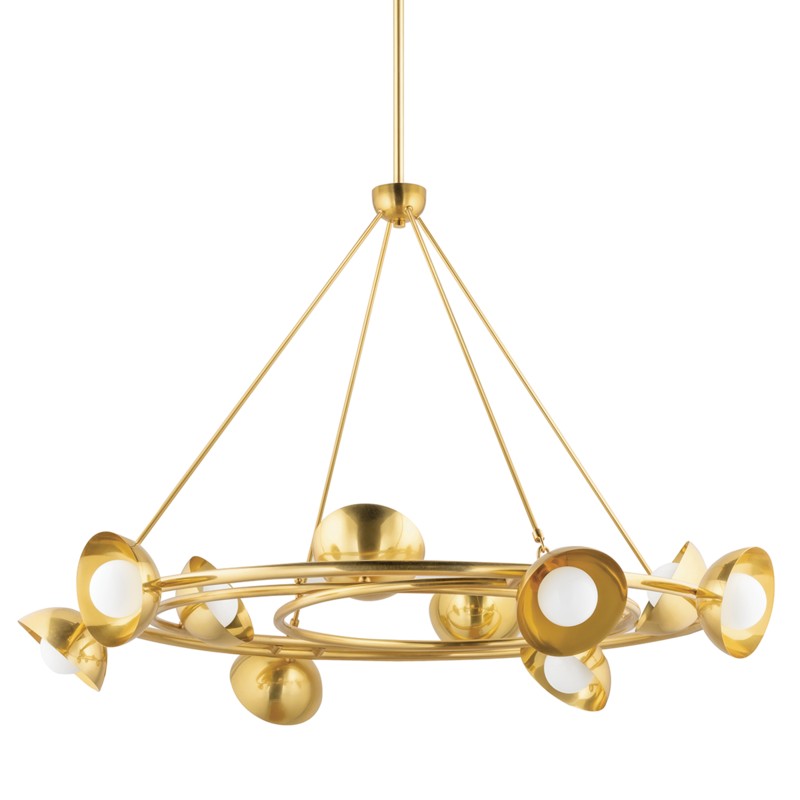Corbett Lighting - 403-10-VB - Ten Light Chandelier - Oraibi - Vintage Brass