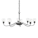 Hubbardton Forge - 101309-SKT-10-LL0083 - Eight Light Chandelier - Oval - Black
