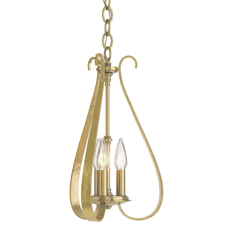 Hubbardton Forge - 101473-SKT-86 - Three Light Chandelier - Sweeping Taper - Modern Brass