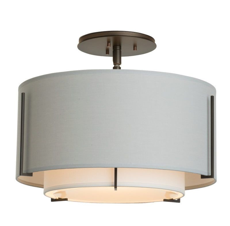 Hubbardton Forge - 126501-SKT-07-SF1099-SJ1590 - One Light Semi-Flush Mount - Exos - Dark Smoke