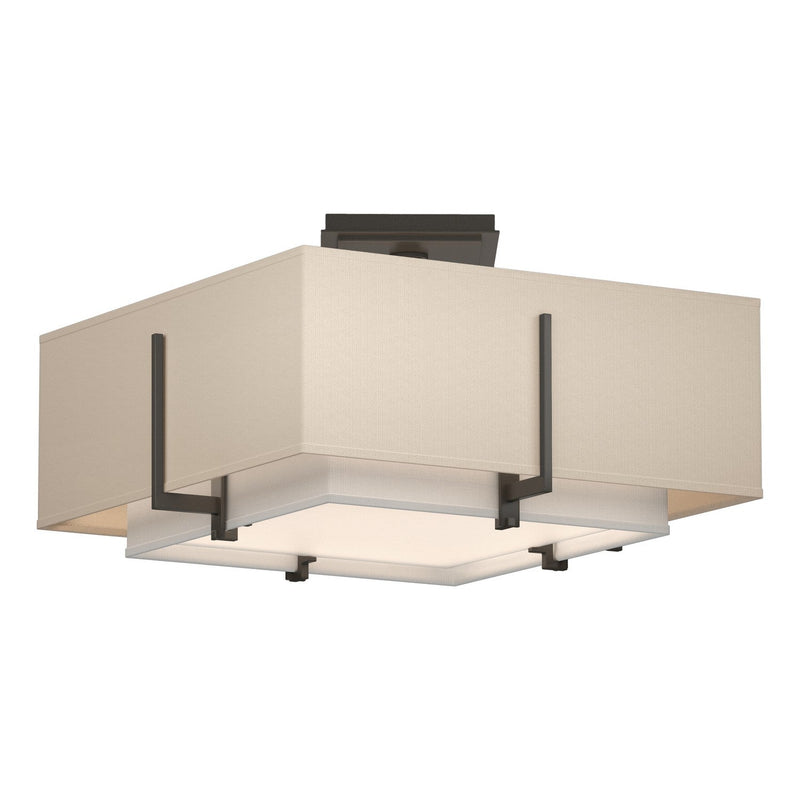 Hubbardton Forge - 126507-SKT-07-SF1205-SA1605 - Two Light Semi-Flush Mount - Exos - Dark Smoke