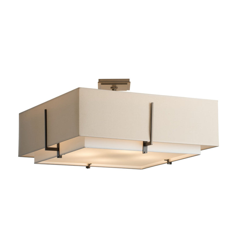 Hubbardton Forge - 126513-SKT-07-SF2012-SA2401 - Four Light Semi-Flush Mount - Exos - Dark Smoke