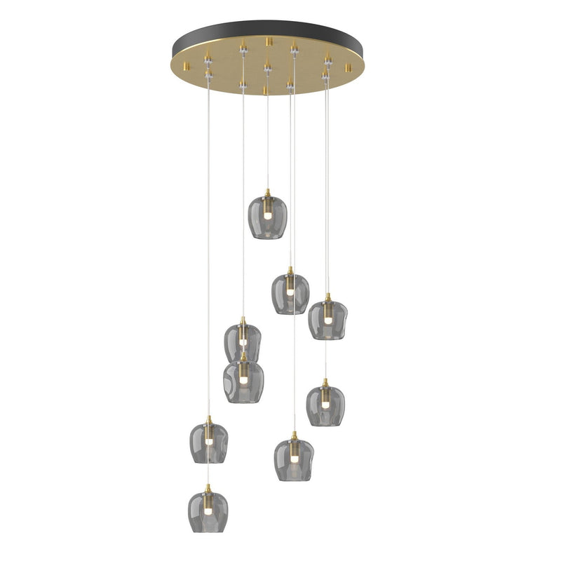 Hubbardton Forge - 131103-SKT-STND-86-YL0709 - LED Pendant - Ume - Modern Brass