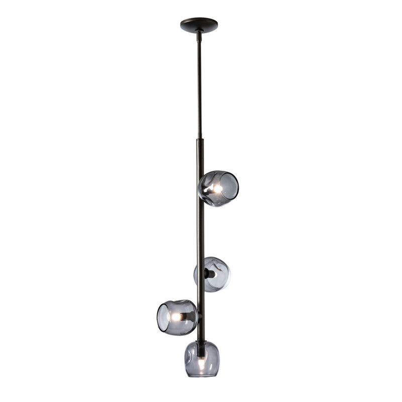 Hubbardton Forge - 131610-SKT-MULT-14-YL0709 - Four Light Pendant - Ume - Oil Rubbed Bronze