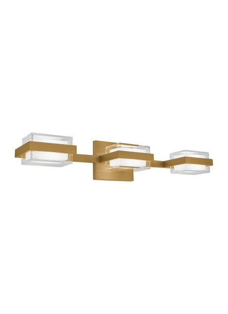 Visual Comfort Modern - 700BCKMD3HNB-LED930-277 - LED Bath Vanity - Kamden - Natural Brass