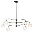 Hubbardton Forge - 136355-SKT-MULT-10-FD0710 - Six Light Pendant - Ume - Black