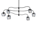 Hubbardton Forge - 136355-SKT-MULT-10-YL0709 - Six Light Pendant - Ume - Black