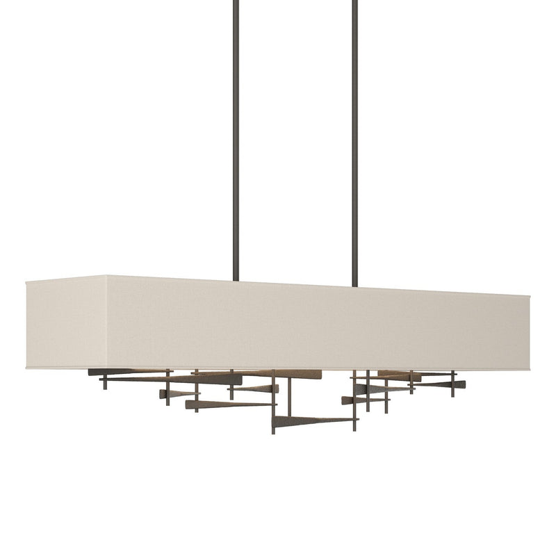 Hubbardton Forge - 137670-SKT-STND-07-SE4298 - Four Light Pendant - Cavaletti - Dark Smoke