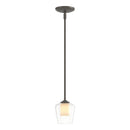 Hubbardton Forge - 188600-SKT-MULT-07-ZU0291 - One Light Mini Pendant - Simple Lines - Dark Smoke